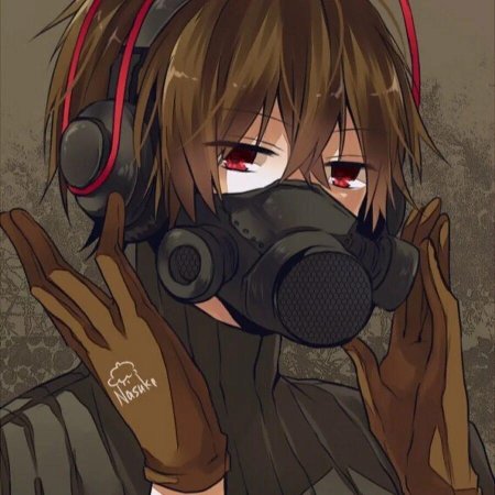 Аниме персонажи в противогазах