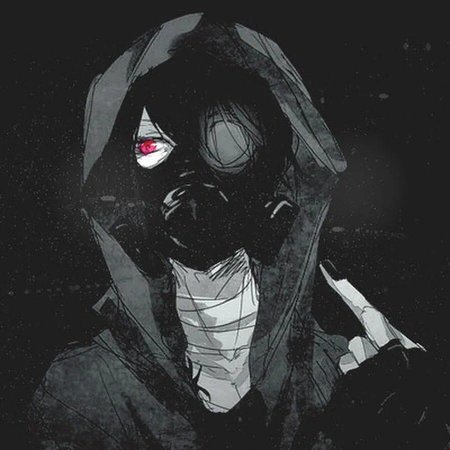 Парень в маске арт