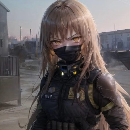 Аниме милитари девушки в масках