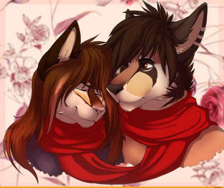 Фурри любовь Волков