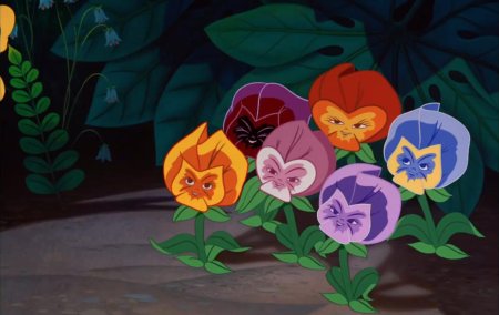 Алиса в стране чудес Дисней цветы
