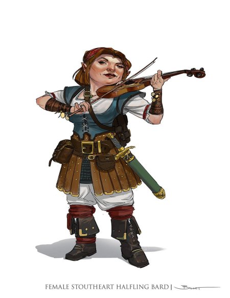 Полурослик бард ДНД