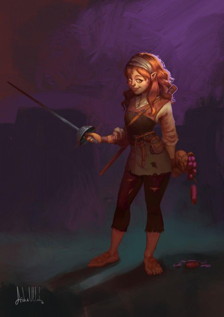 Полурослик бард арт