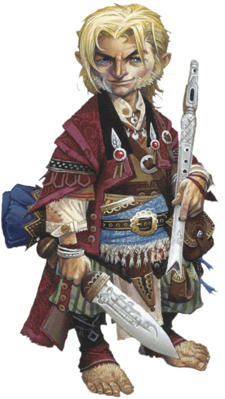 Полурослик бард ДНД