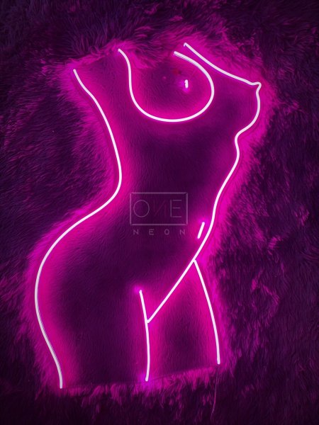 Неоновая вывеска женская