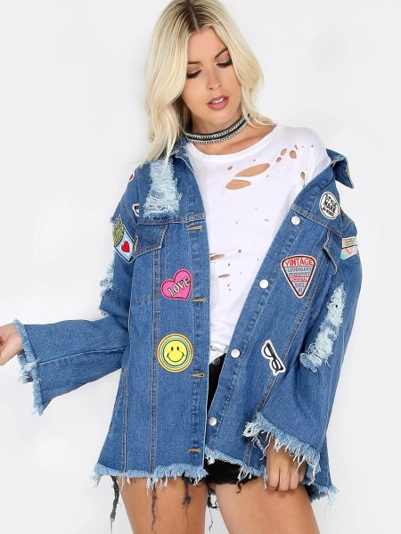 Oversized Blue Denim Jacket