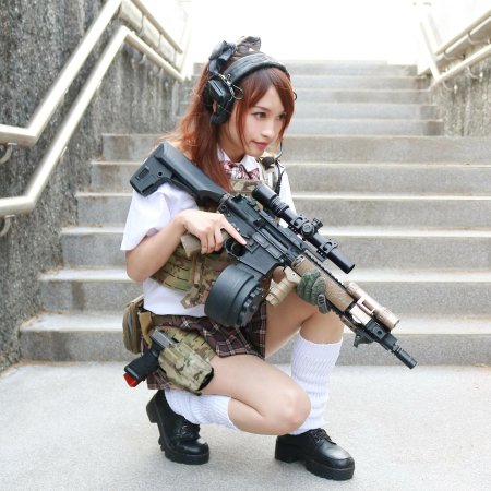 Милитари Тактикал гёрл косплей