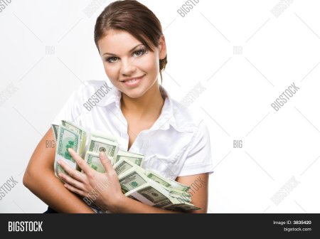 Женщина с деньгами