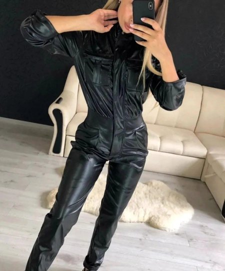 Кожаный комбинезон