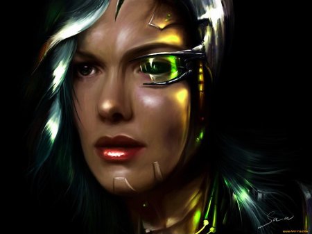 Киберпанк портрет