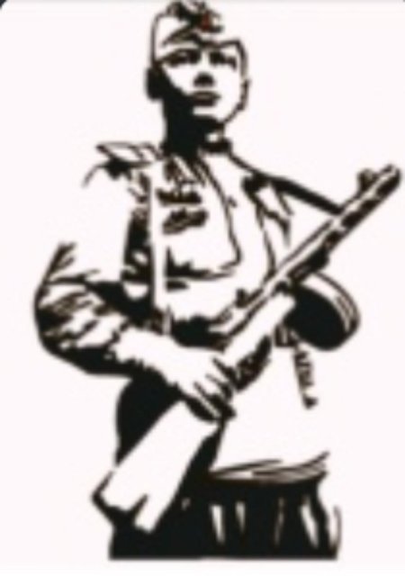 Силуэт советского солдата ВОВ 1941-1945