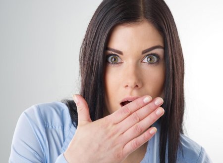 Девушка удивление