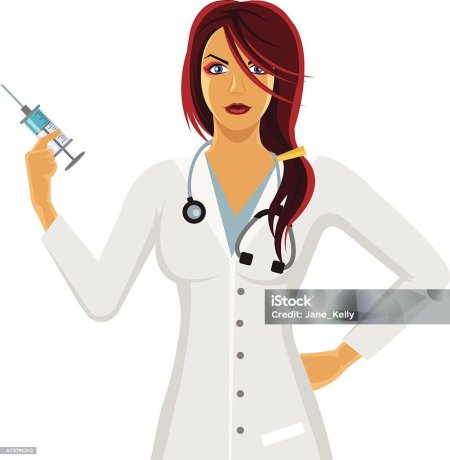 Медсестра со шприцом