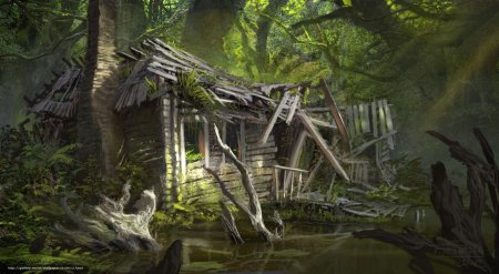 Деревня на болоте ДНД арт