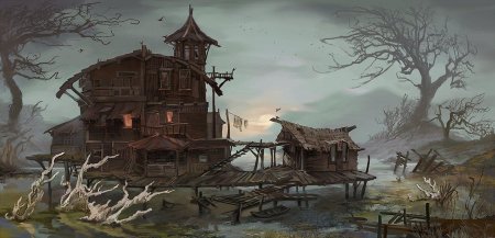 ДНД Болотная деревня арт