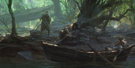 Лагерь разбойников фэнтези арт