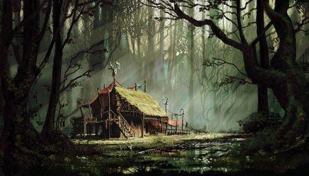 Хижина лесника концепт арт