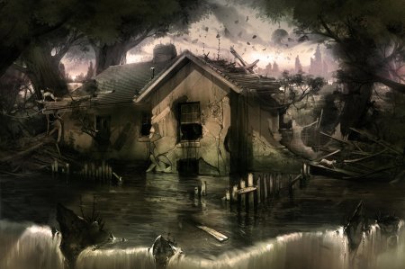 ДНД Болотная деревня арт