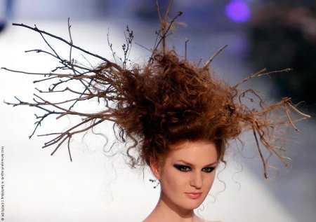 Прическа Воронье гнездо