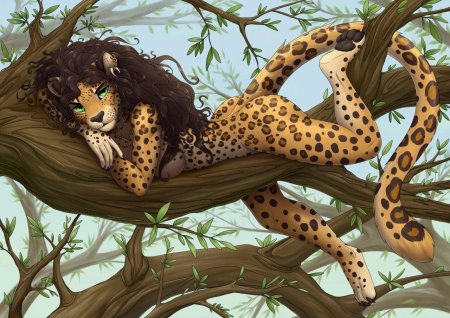 Гепард фурри арт