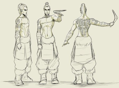 Скетчи персонажей