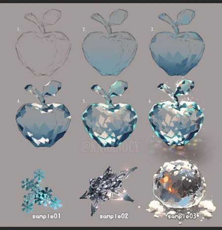 Рисование кристаллов