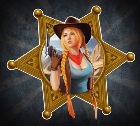 Девушка Шериф дикого Запада