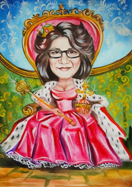 Шарж Королева