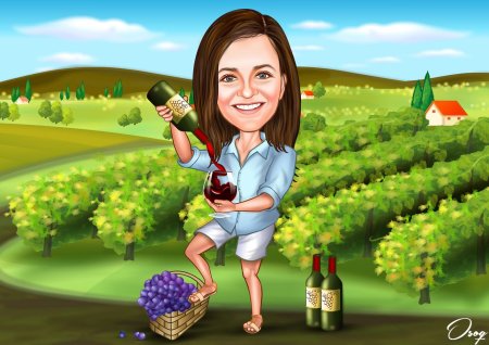 Шарж на природе