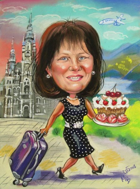 Шарж женский