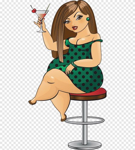 Женщина мультяшная