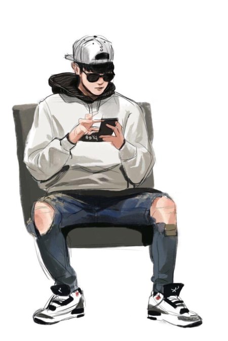 Рэпер аниме арт