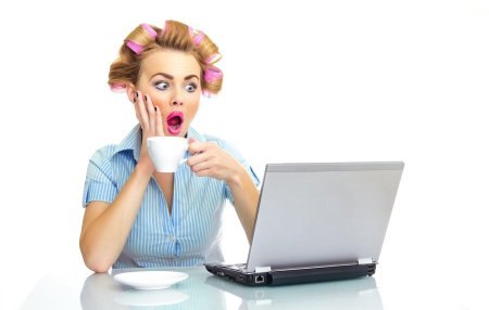 Удивленная женщина