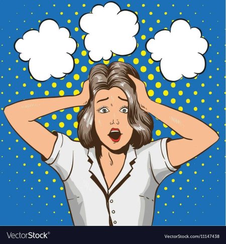 Женщина в панике