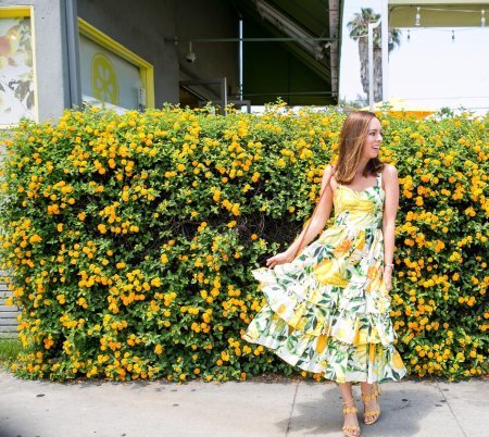 Платье HM С лимонами