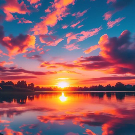 Багровый закат