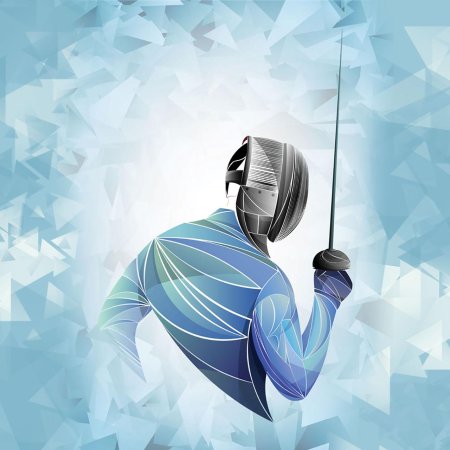 Силуэт фехтовальщика