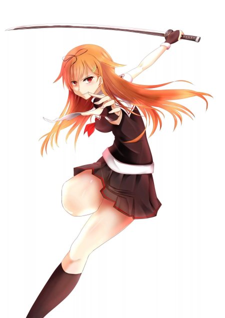 Аниме рыжая девушка