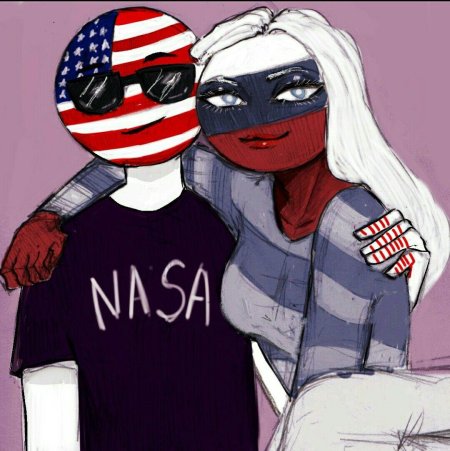 Countryhumans Америка девушка