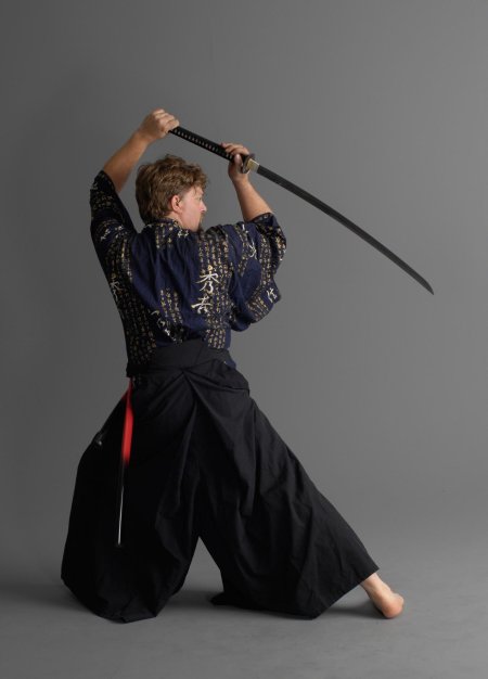 Самурай с катаной референс