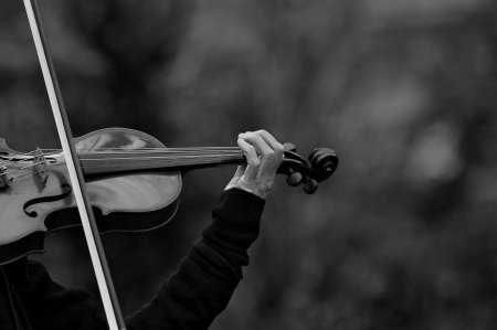 Музыкант со скрипкой