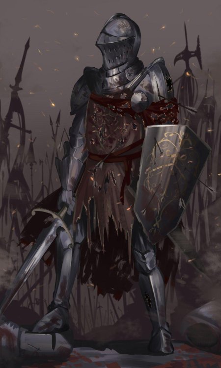 Dark Souls 3 Падший рыцарь арт