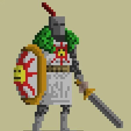 Рыцарь пиксель арт Dark Souls