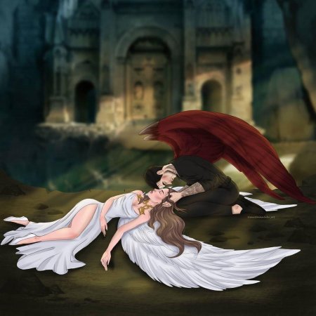 Вики и Люцифер арт секрет небес