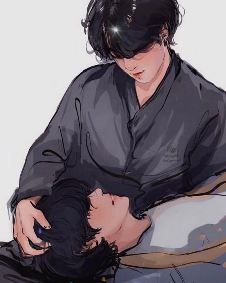 БТС семья арт Vkook