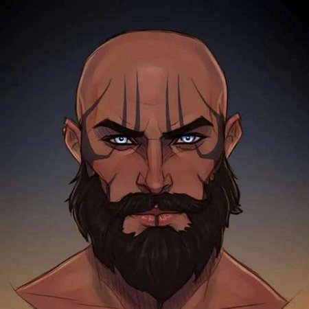 Аниме мужчина с бородой