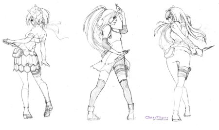 Девушка ниндзя рисунок