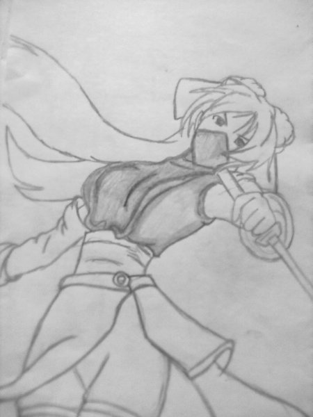 Девушка ниндзя рисунок