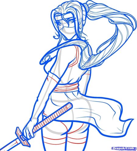 Ниндзя рисунок