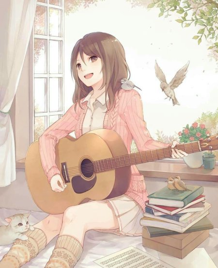 Аниме гитаристка